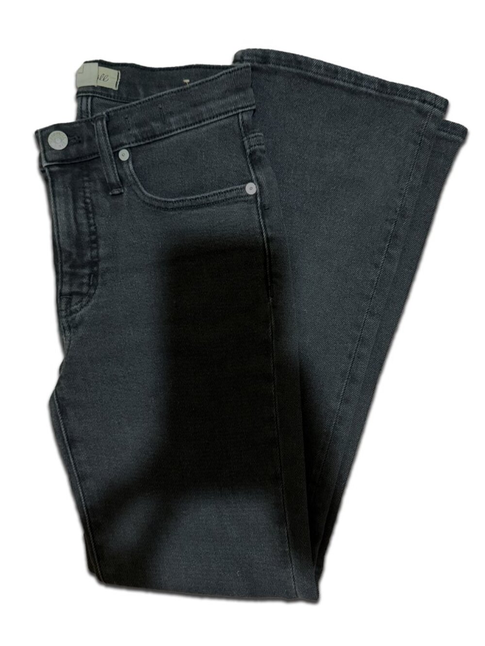 Madewell Kick Out Crop Mid-Rise Jeans Black Size 24 - Picture 7 of 10